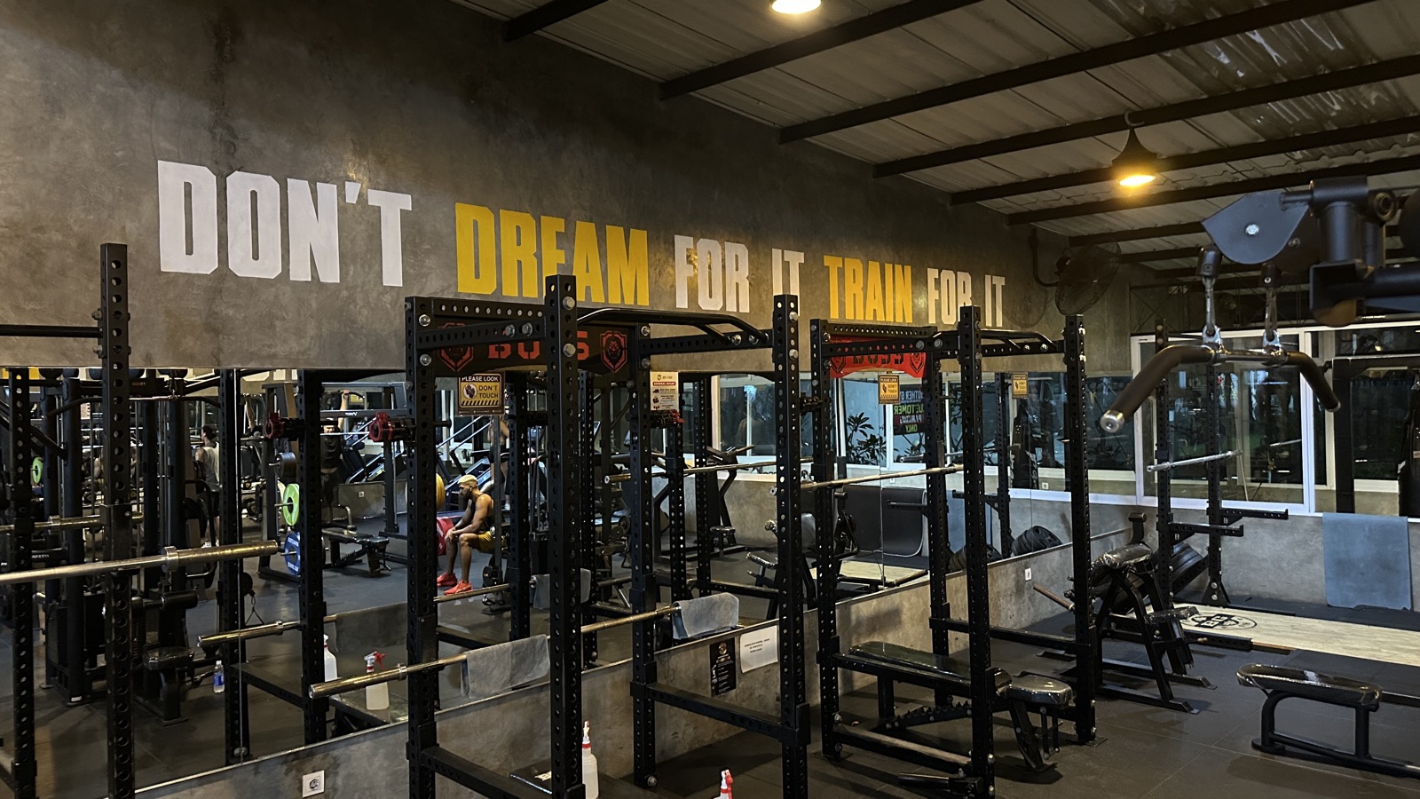 Free weight area at Brother Gym Canggu